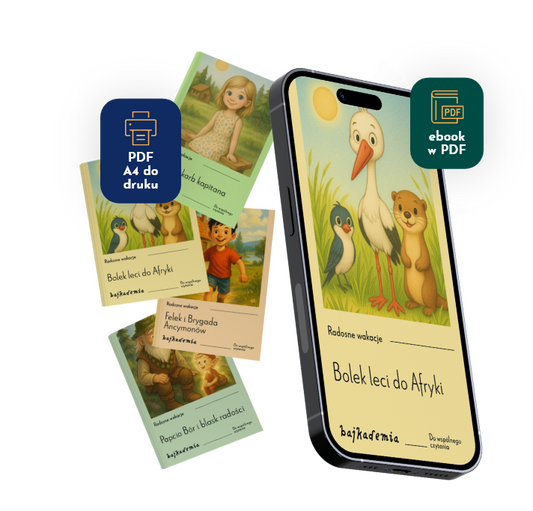 Radosne wakacje - Zestaw 4 bajek + PREZENT